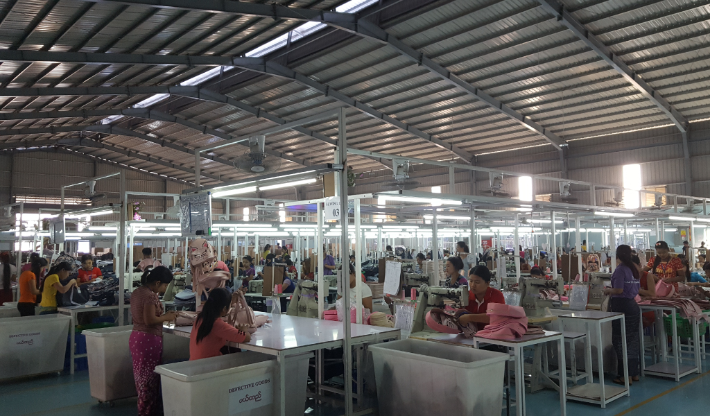 Myanmar manufacturing CIL China